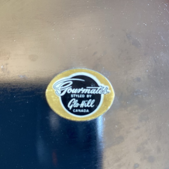 Vintage GOURMATES by Glo-Hill Divided Serving Tray Bakelite Handles - Picture 2 of 13